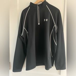 Men’s Under Armour 1/4 zip Black Long Sleeve Shirt